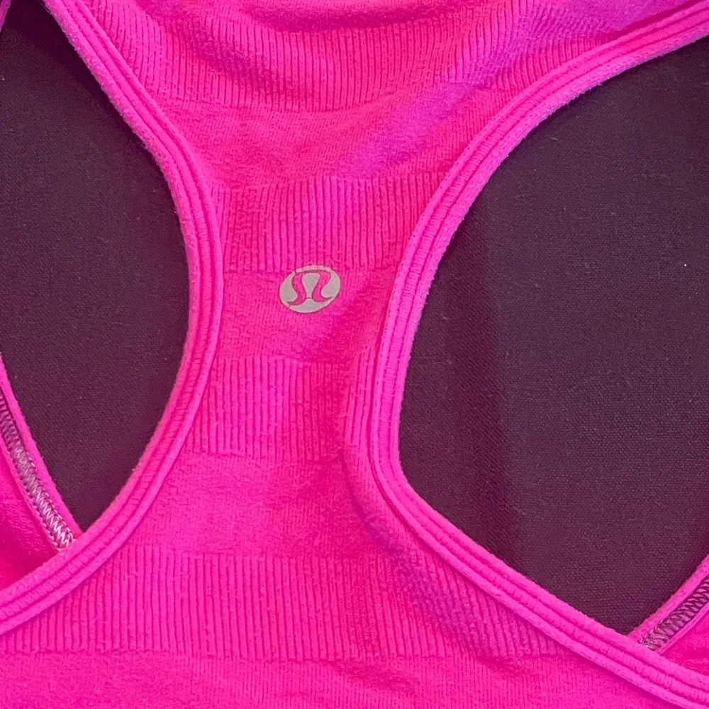 Lululemon Paris Pink Racerback Striped Rib. W1940S Size 4 - Picture 13 of 15